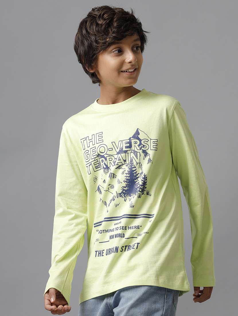 boys printed long sleeve regular fit t-shirt - 22070980 -  Standard Image - 2