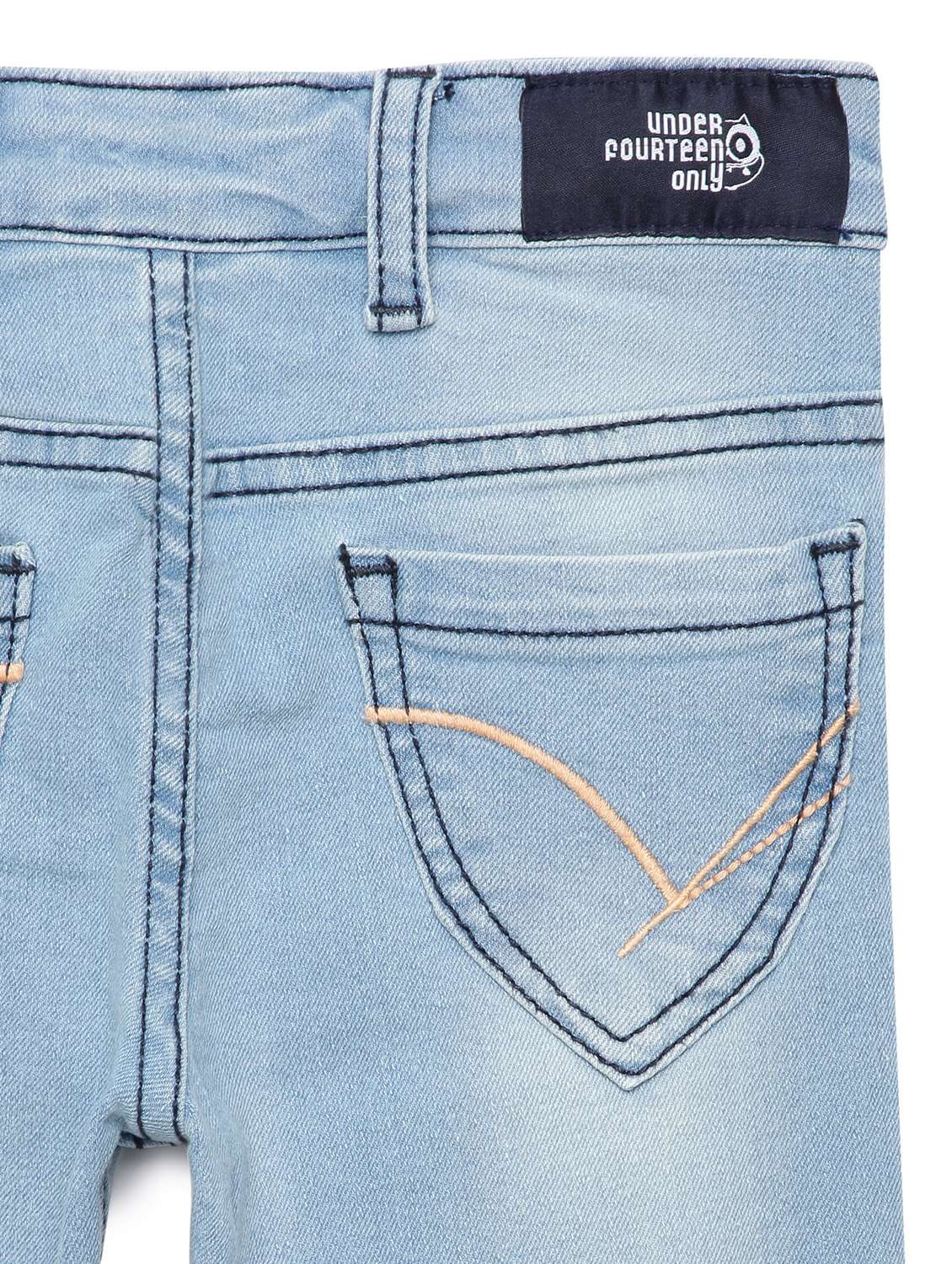 girls solid mid rise slim fit jean - 22071263 -  Standard Image - 2