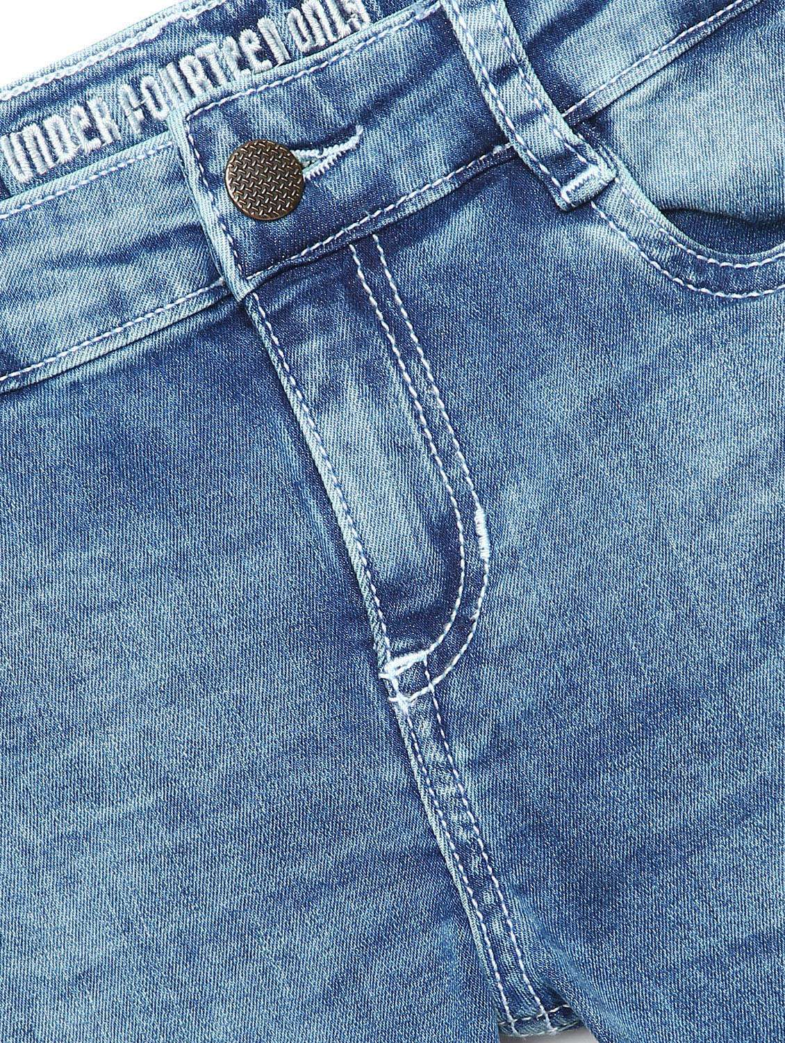 girls solid mid rise skinny fit jean - 22071265 -  Standard Image - 2