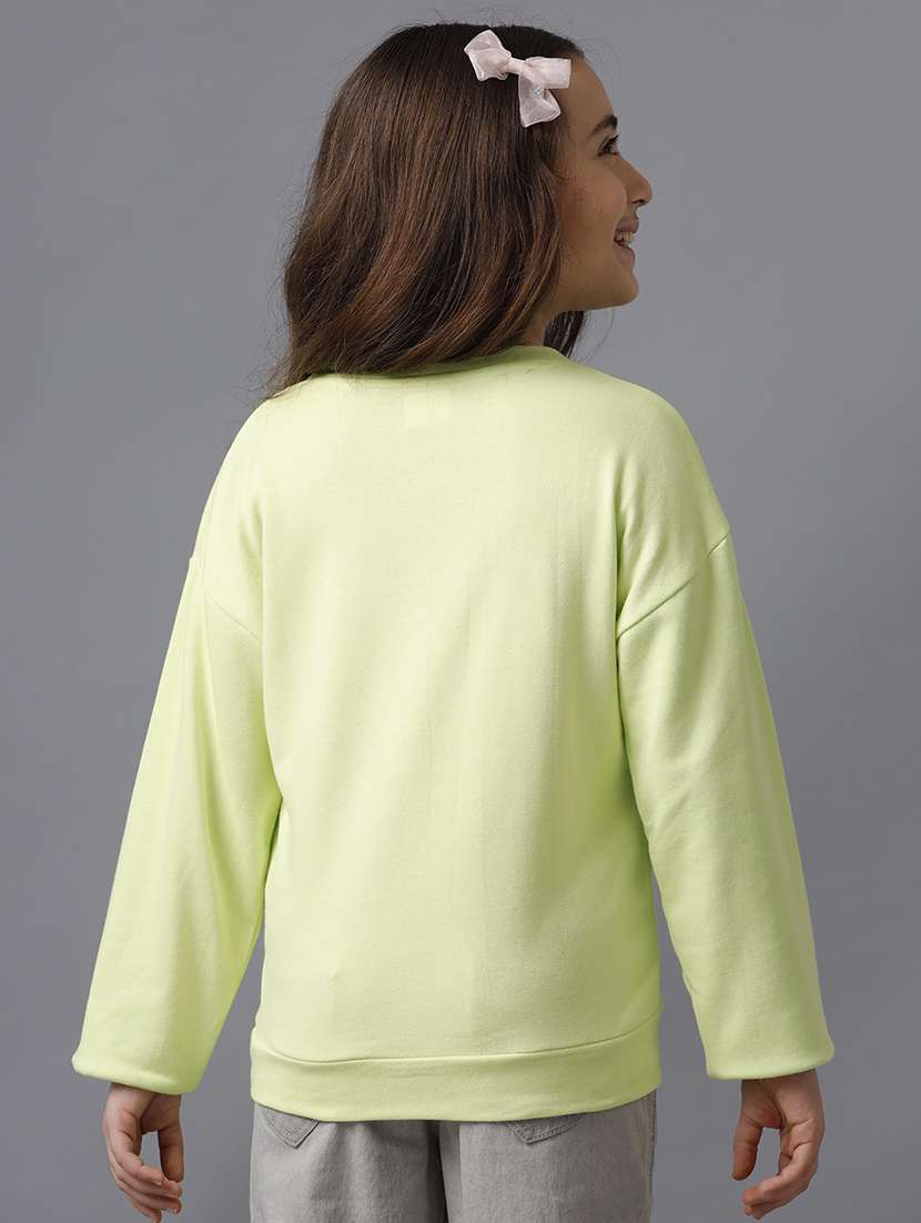 girls printed long sleeve sweatshirt - 22071367 -  Standard Image - 2