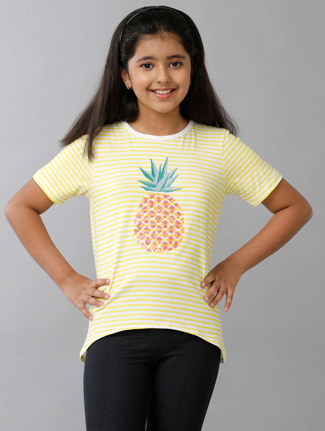 Girls Printed Short Sleeve Regular Fit Tee - 22071396 -  Standard Image - 2