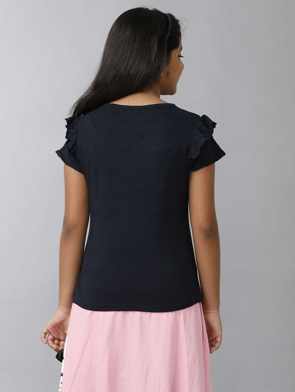 girls printed short sleeve regular fit tee - 22071399 -  Standard Image - 2