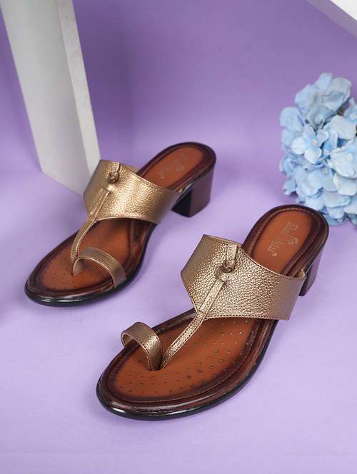 women copper onetoe sandal - 22072134 -  Standard Image - 0