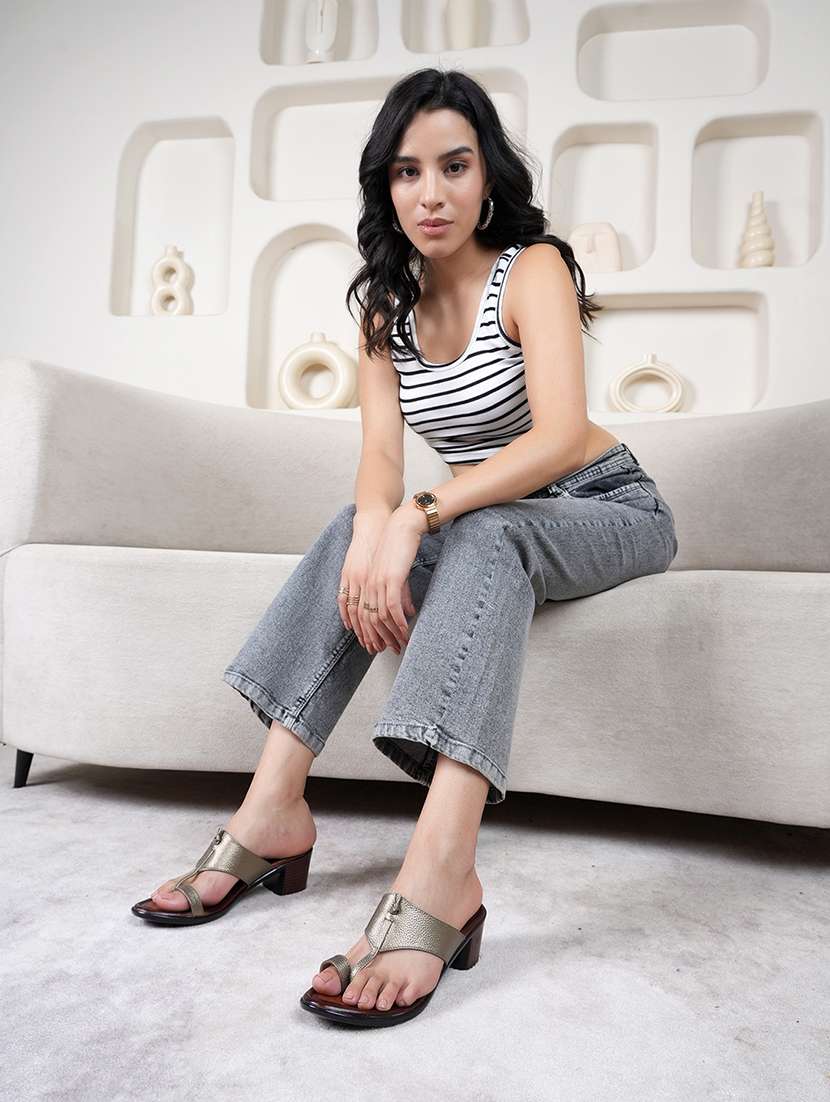 women grey one toe sandal - 22072135 - Standard Image - 2