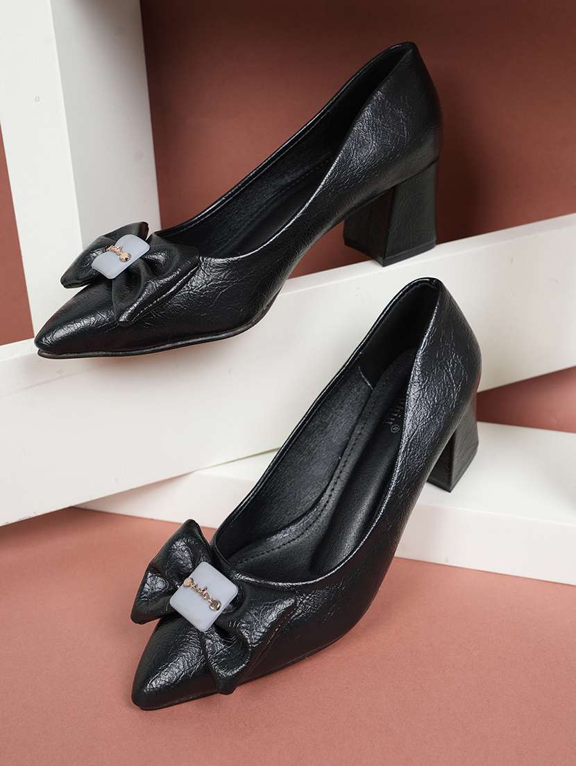 women black slip on pump - 22072142 -  Zoom Image - 0