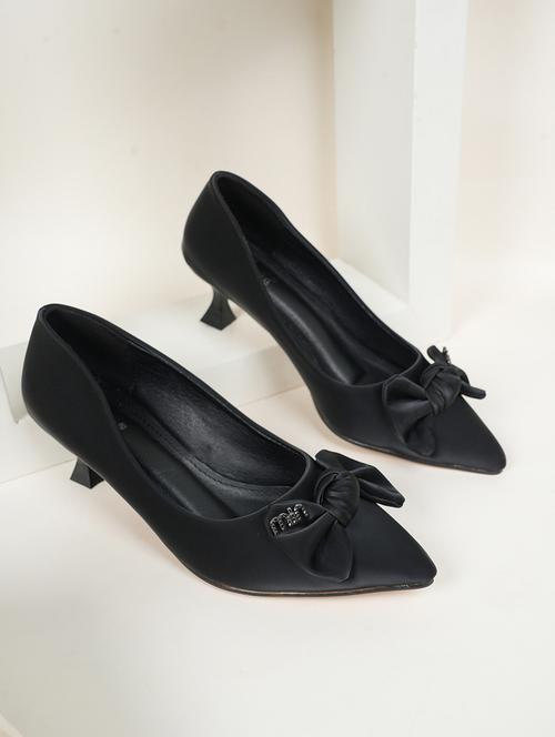 womne black slip on pump - 22072145 - Standard Image - 0