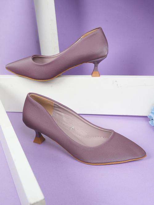 women purple slip on pump - 22072151 - Standard Image - 0