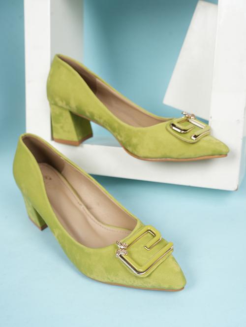 women green slip on pump - 22072153 - Standard Image - 0