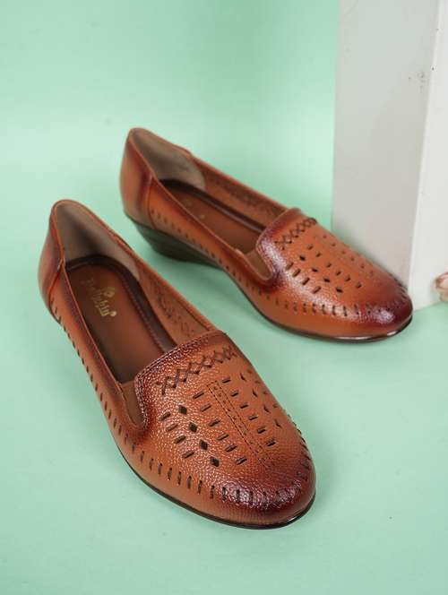 women tan slip on wedge - 22072171 -  Standard Image - 0