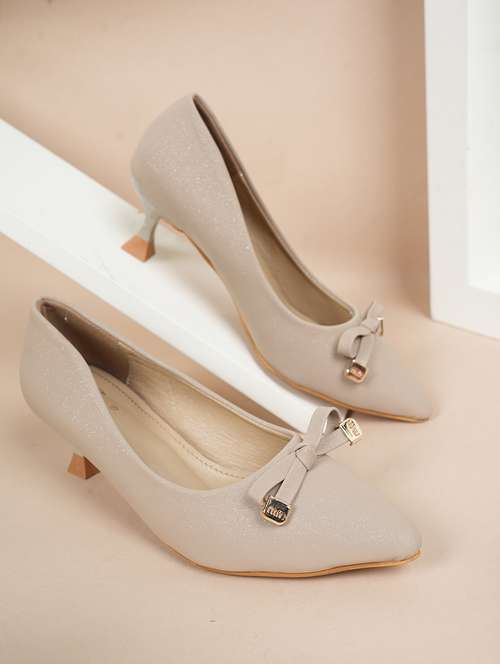 women taupe slip on pump - 22072181 - Standard Image - 0
