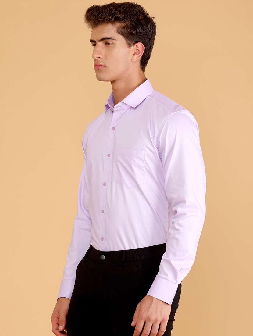 men solid long sleeve slim fit formal shirt - 22072243 -  Standard Image - 2