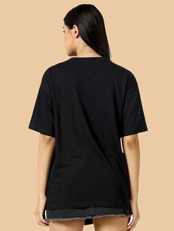 women pack of 2 solid oversized t-shirt - 22072738 - Standard Image - 2