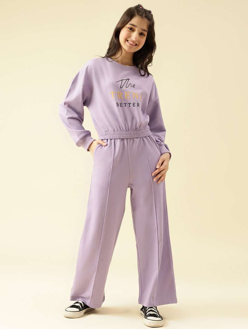 girls printed active wear co-ord set - 22073272 - Standard Image - 2