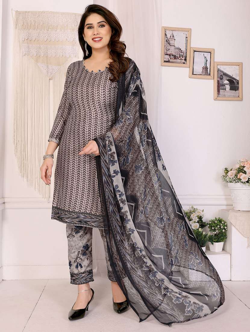 women printed unstitched suit set - 22073536 -  Standard Image - 2