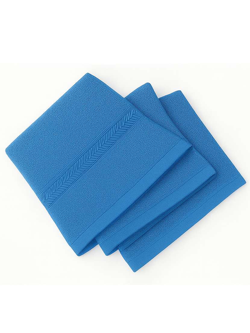 dollar 100% cotton soft, high absorben & comfortable face towel 30 x 30 cm face towel (pack of 3) - 22073902 -  Standard Image - 2