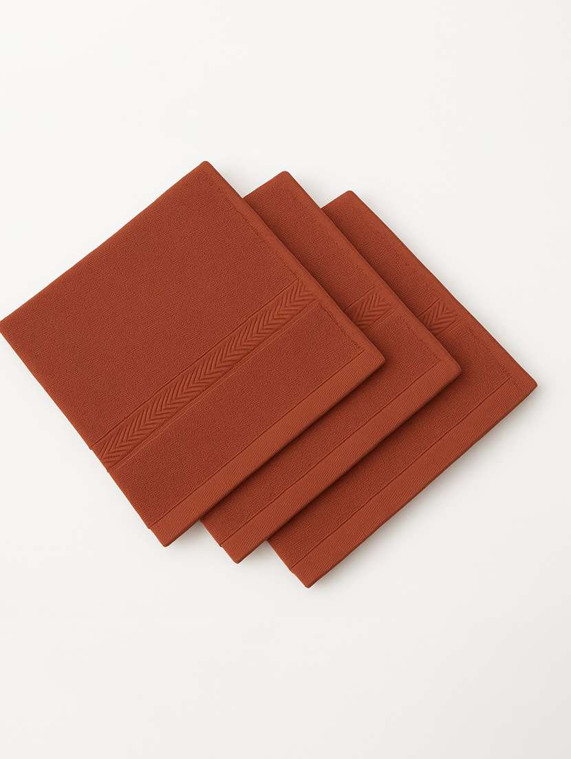 dollar 100% cotton soft, high absorben & comfortable face towel 30 x 30 cm face towel (pack of 3) - 22073905 -  Standard Image - 2