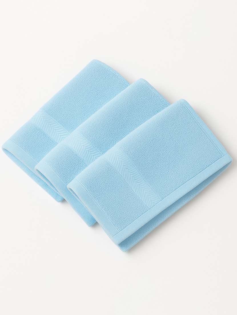 dollar 100% cotton soft, high absorben & comfortable face towel 30 x 30 cm face towel (pack of 3) - 22073906 -  Standard Image - 2