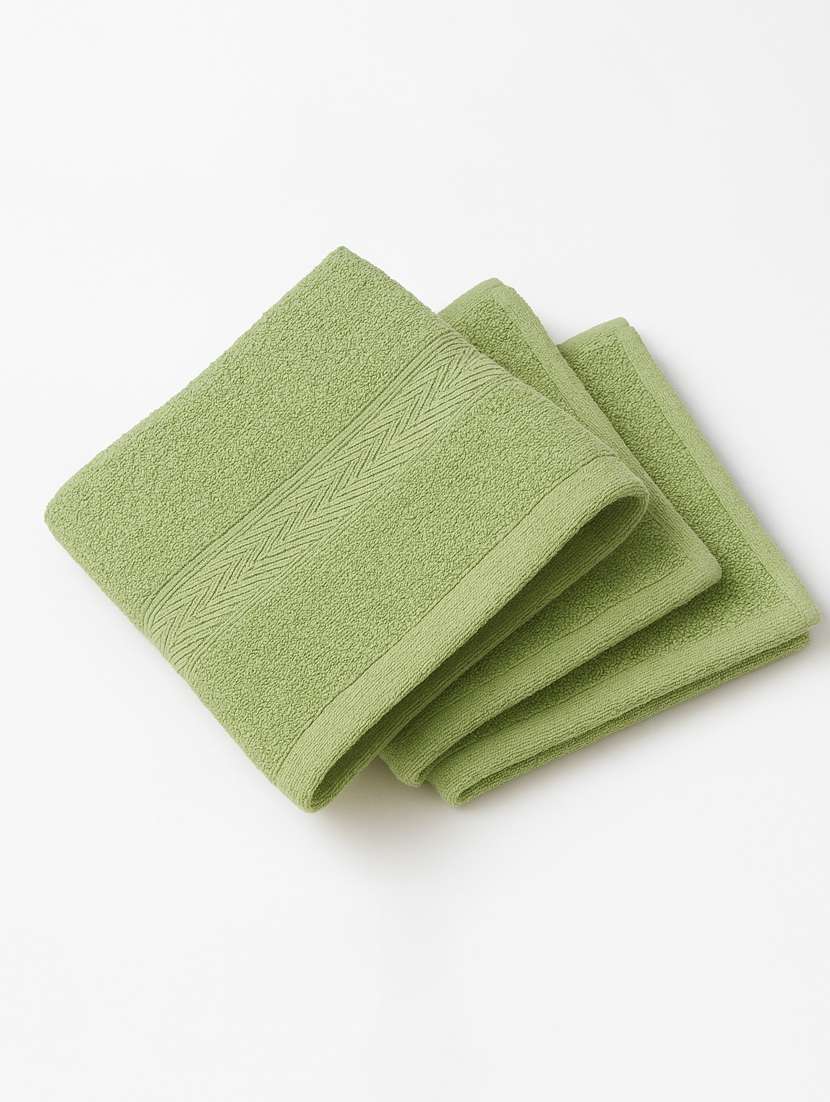 dollar 100% cotton soft, high absorben & comfortable face towel 30 x 30 cm face towel (pack of 3) - 22073908 -  Standard Image - 2