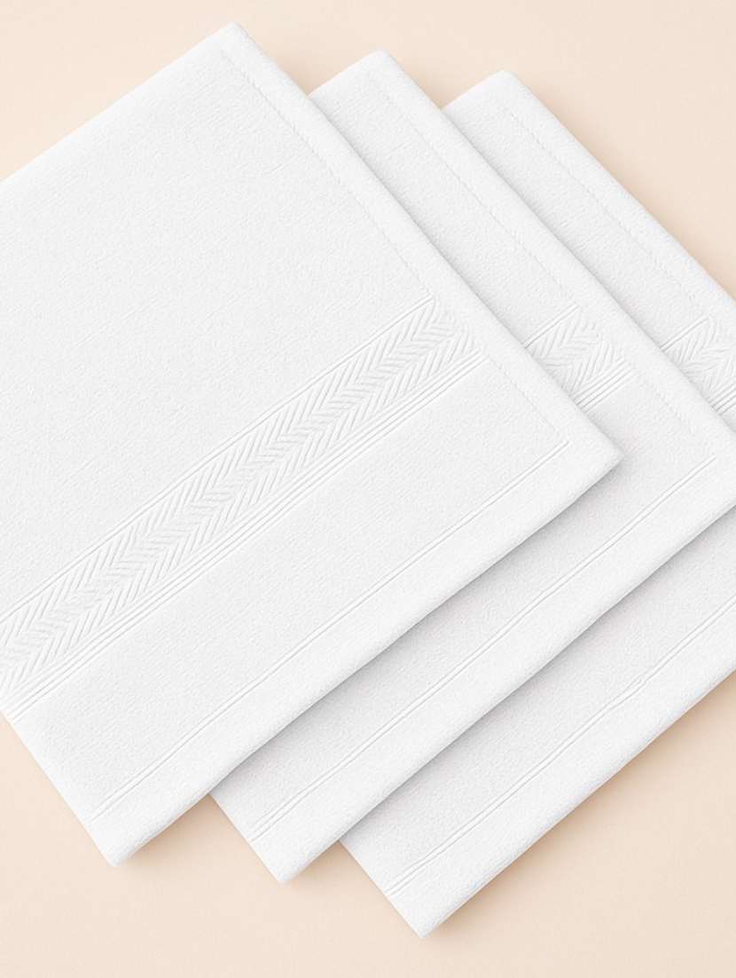 dollar 100% cotton soft, high absorben & comfortable face towel 30 x 30 cm face towel (pack of 3) - 22073910 -  Standard Image - 2
