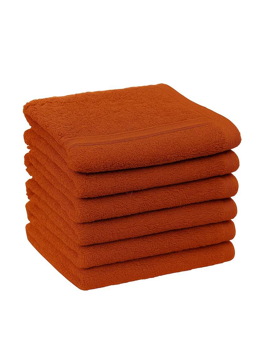 dollar 100% cotton soft, high absorben & comfortable face towel 30 x 30 cm face towel (pack of 6) - 22073917 -  Standard Image - 2