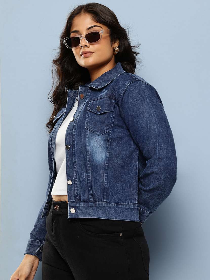 navy blue denim jacket
