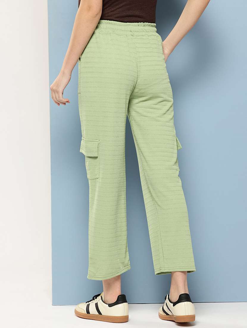 women solid mid rise regular fit cargo - 22074049 -  Standard Image - 2