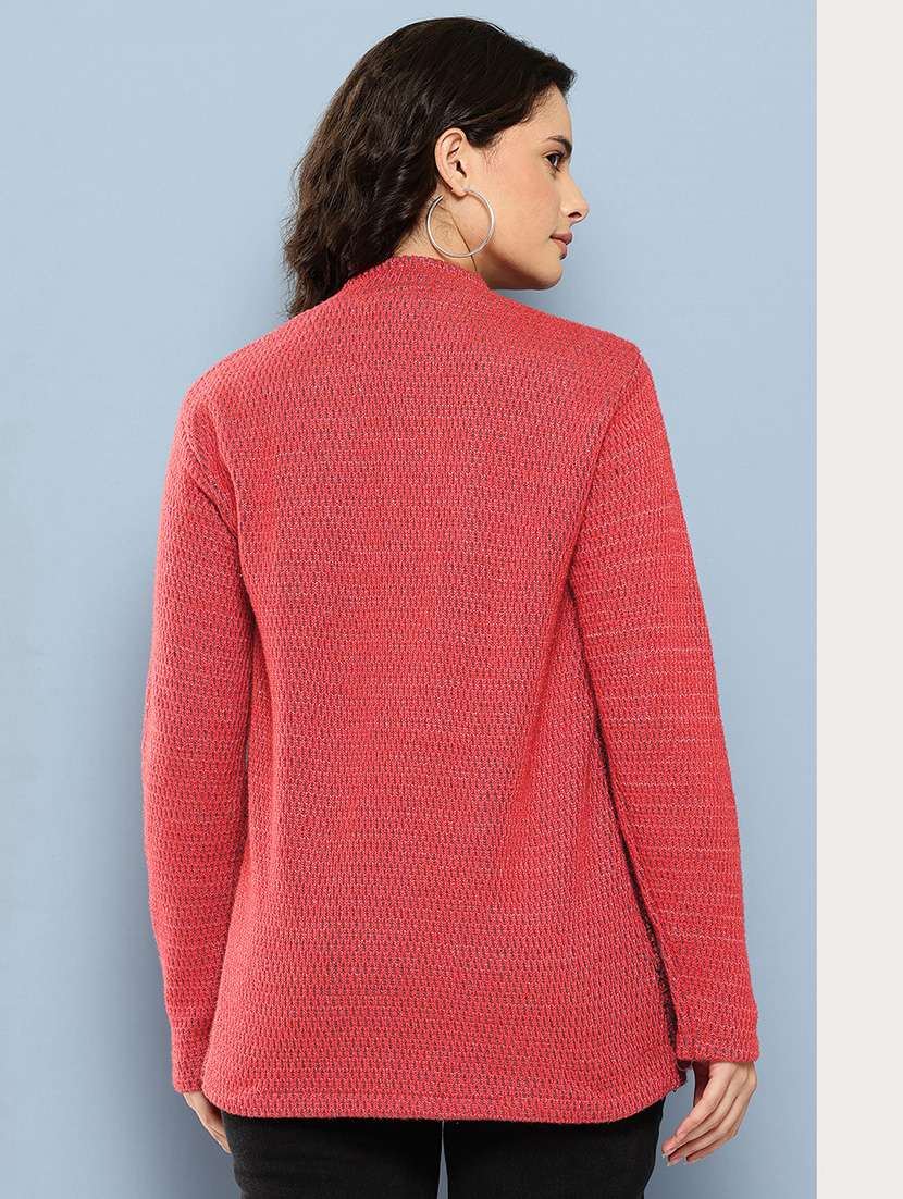 red wool blend cardigan - 22074060 -  Standard Image - 2
