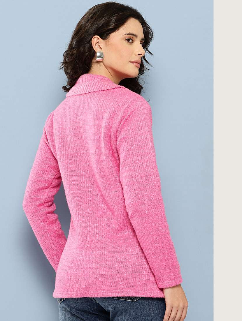 pink wool blend cardigan - 22074067 -  Standard Image - 2