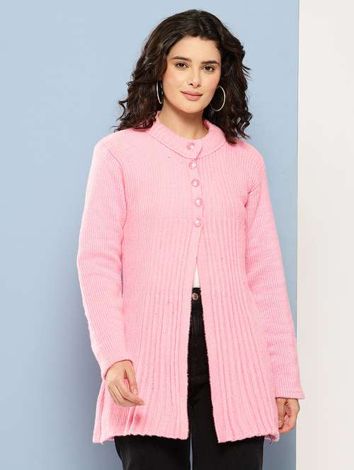 women self desiged long sleeve cardigan - 22074084 - Standard Image - 0