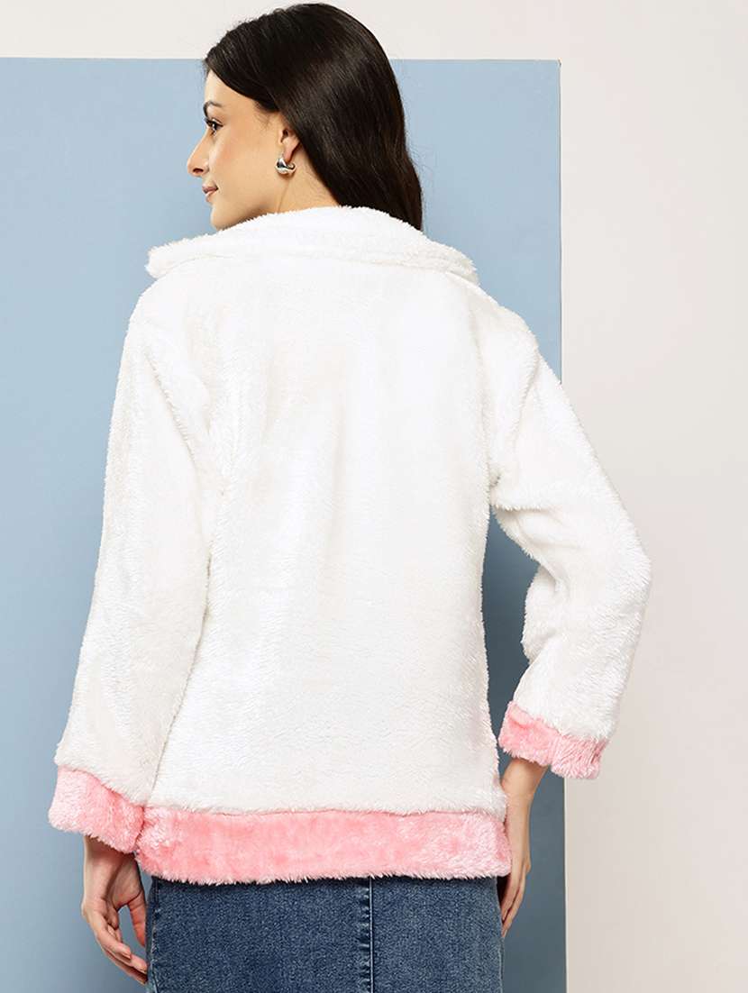 women solid long sleeve sweatshirt - 22074098 -  Standard Image - 2