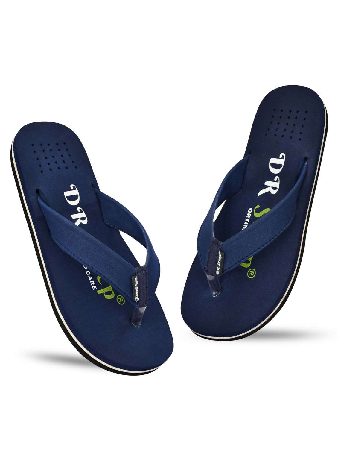men blue slip on flip flop - 22074105 - Standard Image - 2