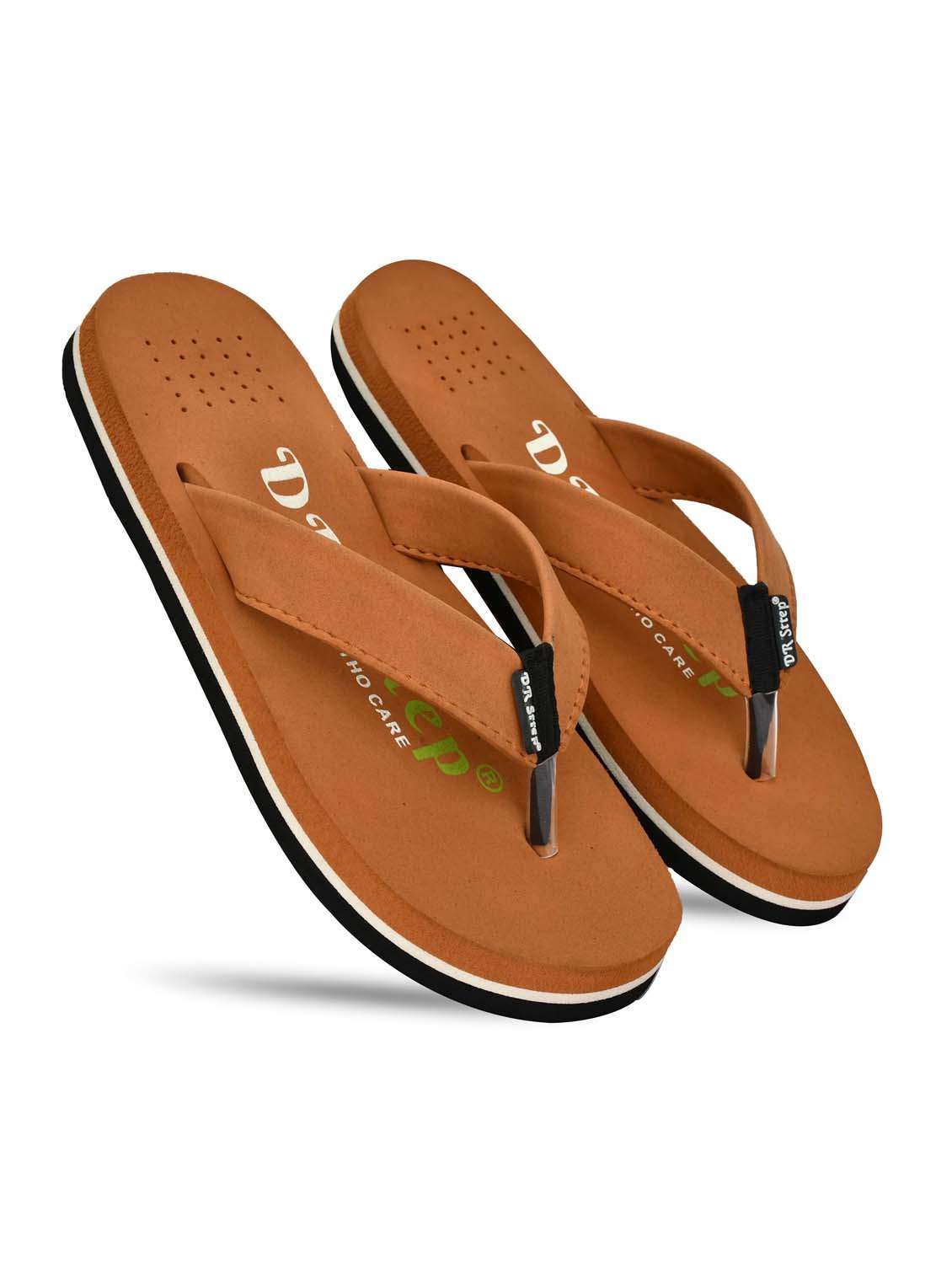 men brown slip on flip flop - 22074107 - Standard Image - 2
