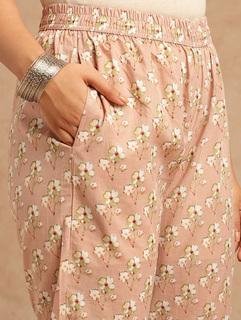 women floral printed three quarter sleeve kurta pant with dupatta set - 22074158 -  Standard Image - 7