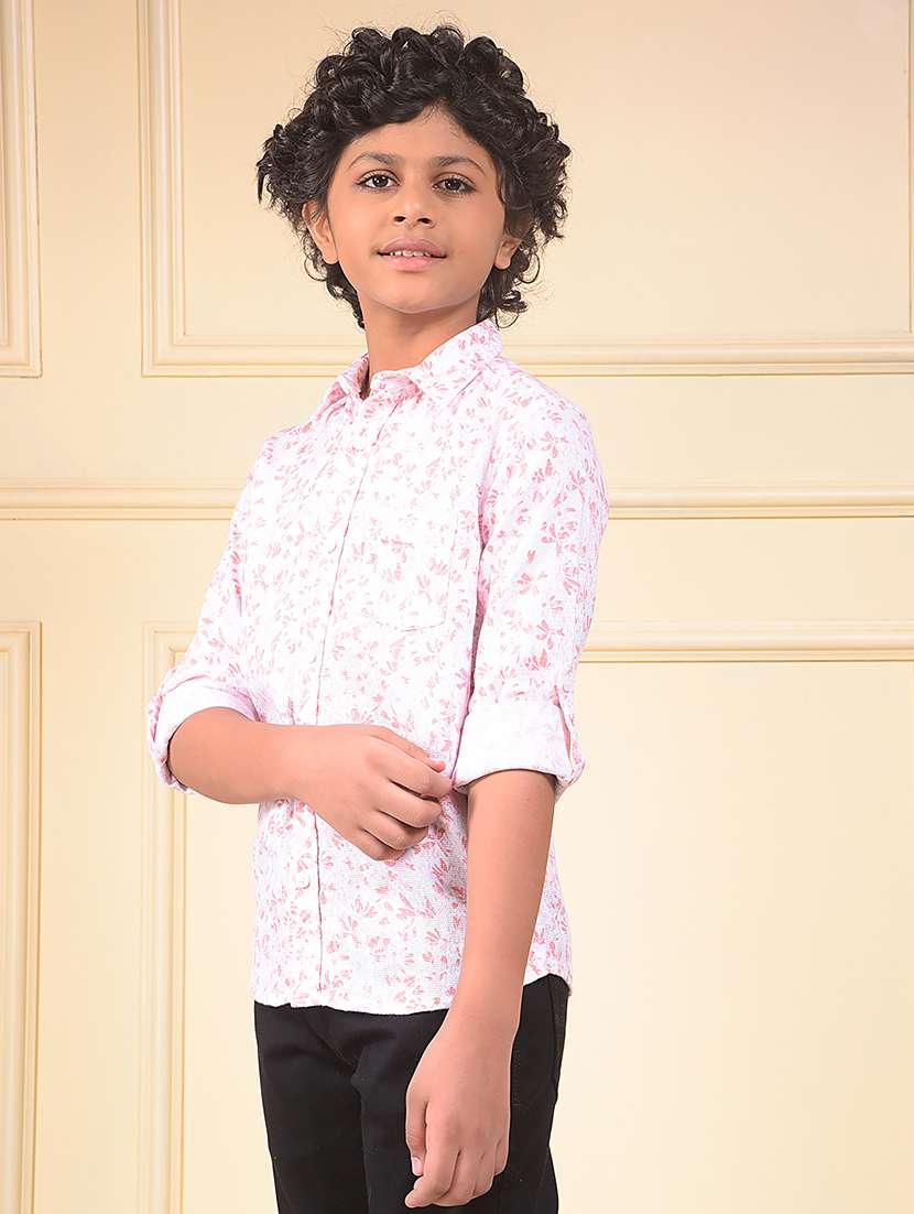 boys printed long sleeve casual shirt - 22074353 -  Standard Image - 2