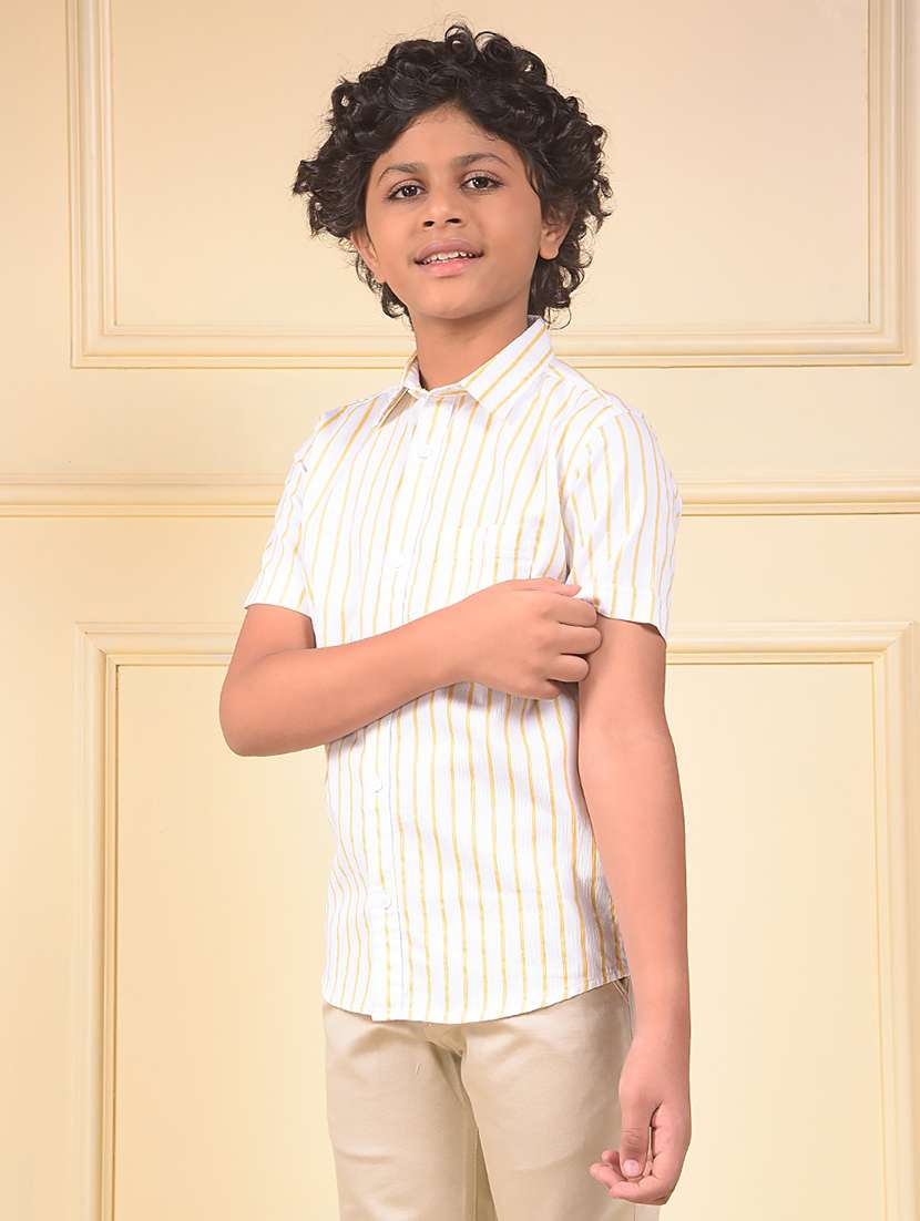 boys striped short sleeve casual shirt - 22074413 -  Standard Image - 2