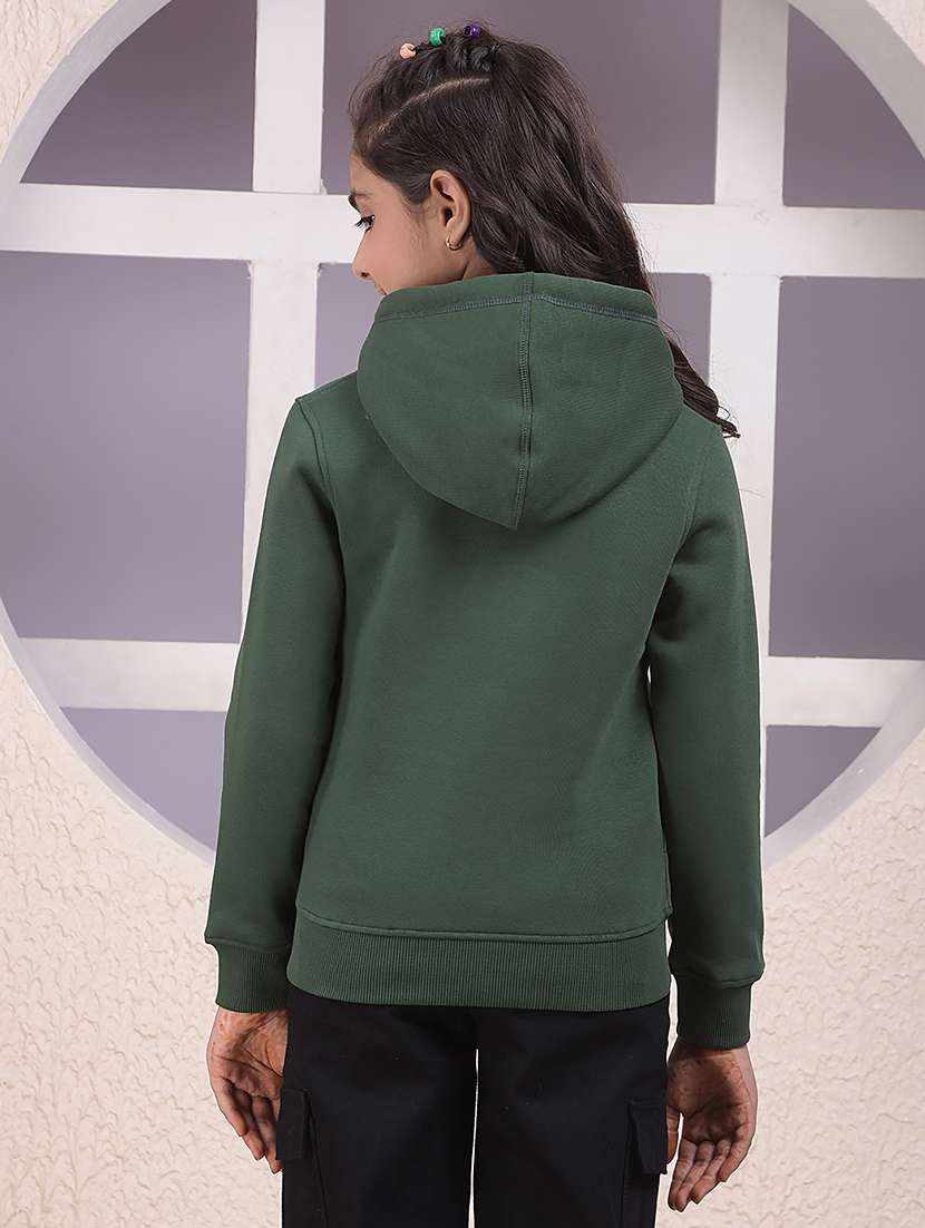 girls printed long sleeve hooded sweatshirt - 22074490 -  Standard Image - 2