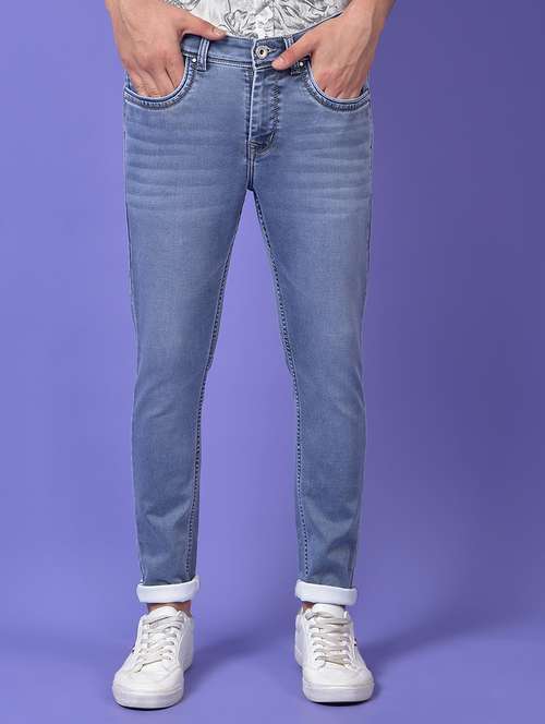 men washed mid rise full length jeans - 22074525 -  Standard Image - 0