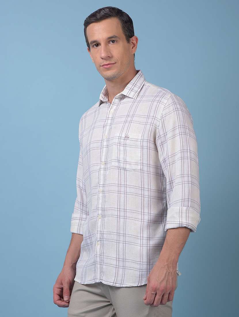 men checkered long sleeve regular fit casual shirt - 22074530 -  Standard Image - 2