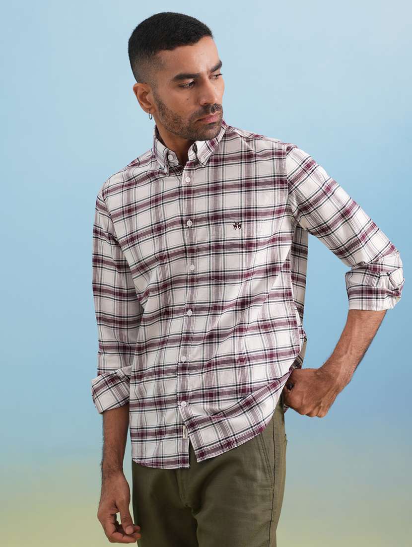 Men Checkered Long Sleeve Regular Fit Casual Shirt - 22074548 -  Standard Image - 2