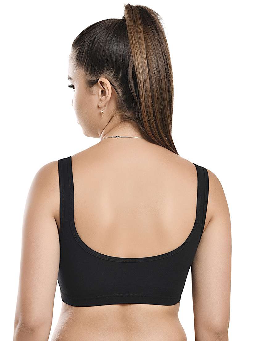 women solid non padded sports bra - 22074656 -  Standard Image - 2
