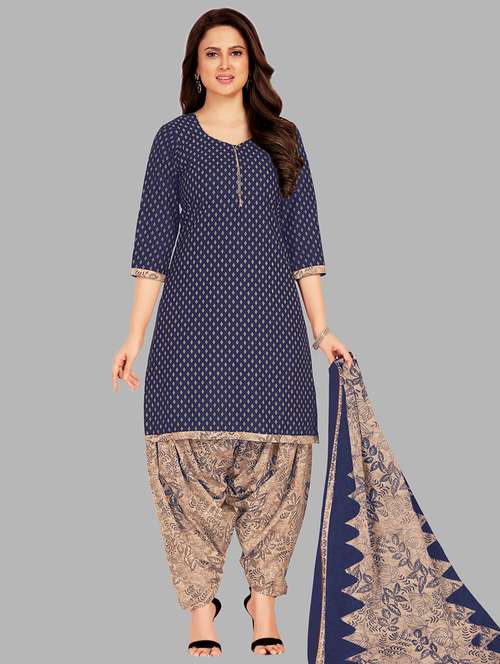 women printed unstitched salwar suit set - 22074707 - Standard Image - 0