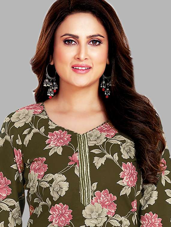 women floral printed unstitched salwar suit set - 22074708 -  Standard Image - 2