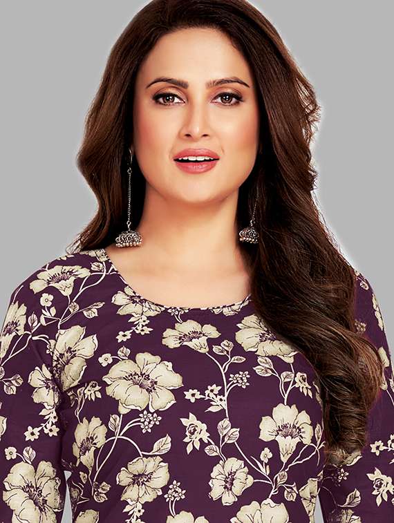 women floral printed unstitched salwar suit set - 22074715 -  Standard Image - 2