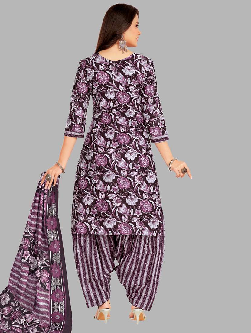 women floral printed unstitched salwar suit set - 22074717 - Standard Image - 2