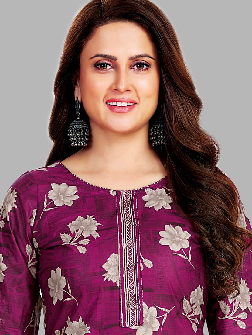 women floral printed unstitched salwar suit set - 22074729 - Standard Image - 2
