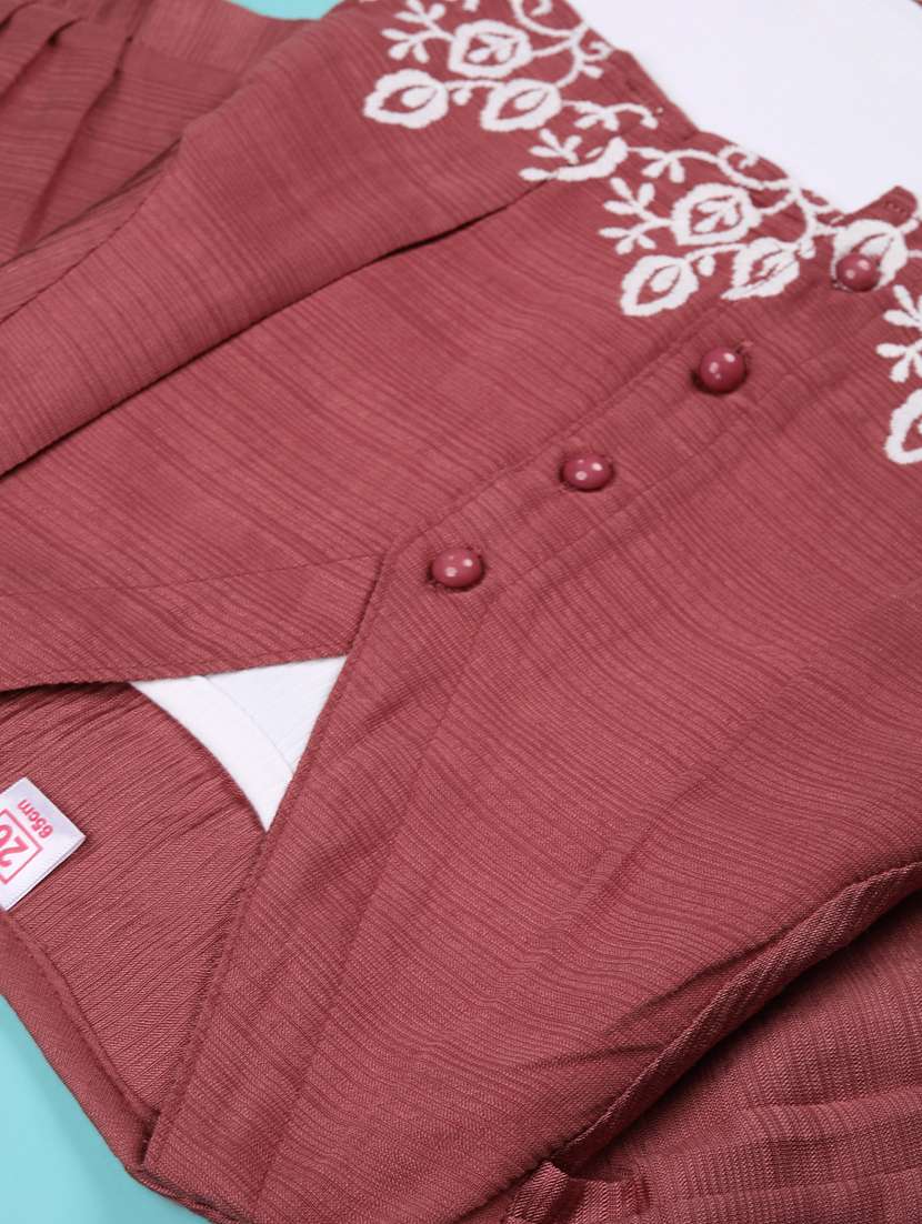 girls solid with work puff sleeve top - 22074875 -  Standard Image - 2