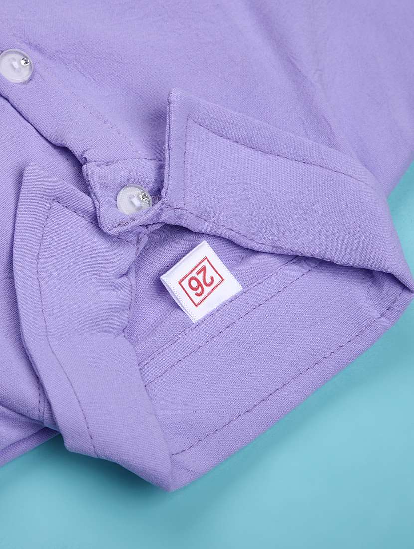 girls solid with work short sleeve top - 22074879 -  Standard Image - 2