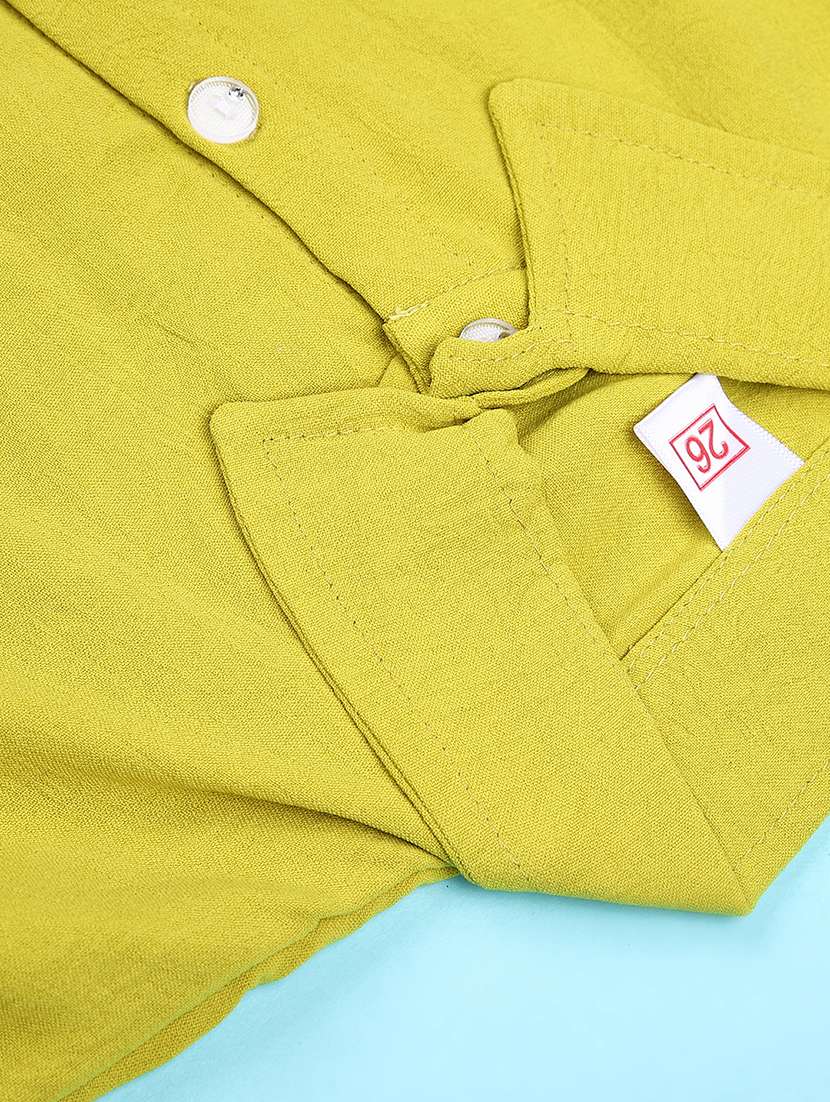 girls solid with work short sleeve top - 22074883 -  Standard Image - 2