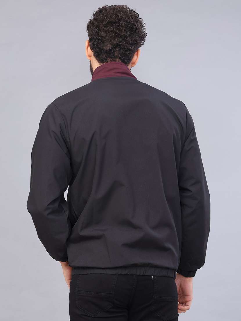 men color block long sleeve regular fit casual jacket - 22074935 -  Standard Image - 2