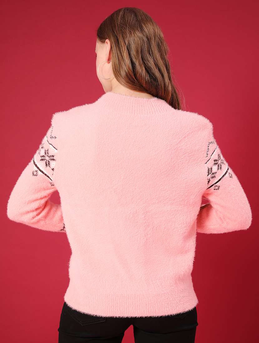 women self design long sleeve pullover - 22075081 -  Standard Image - 2